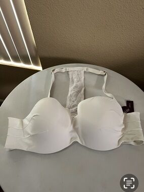 Cacique White swim bra.